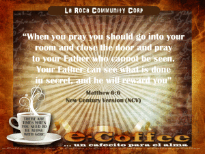 1eCoffee Matthew 6.6 082113