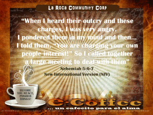 1eCoffee Nehemiah 5.6-7 110413