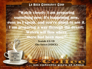 1eCoffee Isaiah 43.19 010214