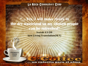 1eCoffee Isaiah 43.20 010814