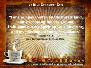 1eCoffee Isaiah 44.3 011414