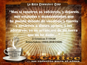 1eCoffee 2Cronicas 7.19-20 010414