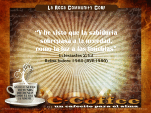 1eCoffee Eclesiastes 2.13 030414